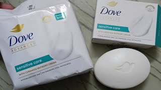 Dove Sensitive Care Soaps Review  Unboxing [upl. by Alano871]