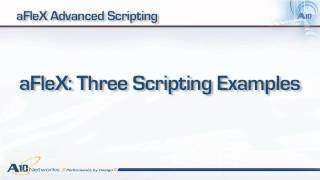 AX Series aFleX Advanced Scripting [upl. by Hara]