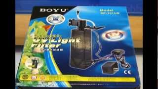 Submersible Aquarium UV Steriliser BOYU SP101UB  All Pond Solutions [upl. by Aipmylo]