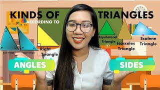 KINDS OF TRIANGLES ACCORDING TO SIDES AND ANGLES [upl. by Namar]