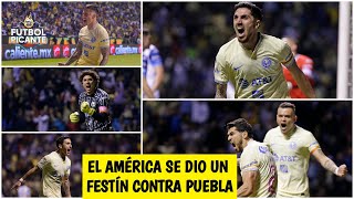 LIGUILLA América con HISTÓRICA GOLEADA sobre Puebla se puso a tiro de semifinales  Futbol Picante [upl. by Nesnaj789]