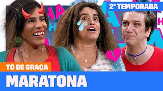 MARATONE a SEGUNDA TEMPORADA de TÔ DE GRAÇA  Tô De Graça  Humor Multishow [upl. by Anema]