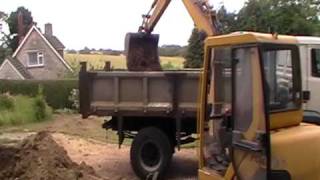 Komatsu PC45 Dig out amp Muck away [upl. by Araldo]