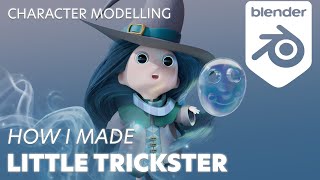 How I created my first character model in Blender [upl. by Einnol]