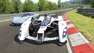 Red Bull X2010R vs Hypercars at Nordschleife [upl. by Rowell]