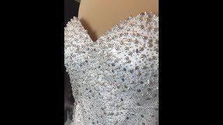 Here is a Cool Way I Decorated a Classic Corset with Beaded Mesh [upl. by Enajiram]