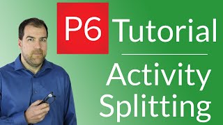 Primavera P6  Tutorial 3 Activity Splitting  One Way [upl. by Ennovehc959]