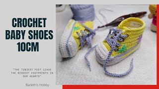 CROCHET CONVERSE BABY BOOTIES 36 MONTHS [upl. by Beetner]