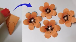 Easy Paper Flower Making CraftOrigami Paper Flower Making Step by StepDIY Paper Flower Craft [upl. by Tresa20]