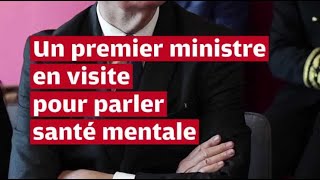 VIDÉO La santé mentale au cœur du déplacement du premier ministre Michel Barnier dans la Vienne [upl. by Anaibib]