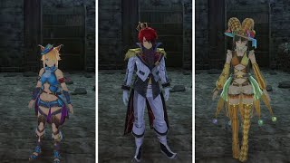 Ys IX Monstrum Nox  All Costumes Showcase DLC PS4 [upl. by Aztirak]