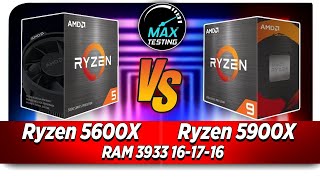 Ryzen 5600X SMT ON VS 5900X SMT OFF [upl. by Yrreiht]