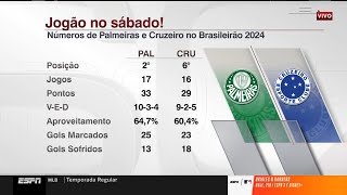 PALMEIRAS X CRUZEIRO VERDÃƒO RECEBE A RAPOSA PELO BRASILEIRÃƒO 2024 [upl. by Hanforrd]