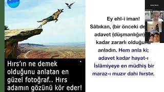 UHUVVET RISALESI 3 HIRSIN İNSANA ZARARLARI GİYBET NEDİR NE ZAMAN GİYBET DEĞİLDİR [upl. by Beatrix]