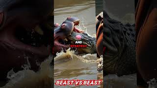 Hippo vs Nile Crocodile Africa’s Deadliest Water Battle [upl. by Frankie873]