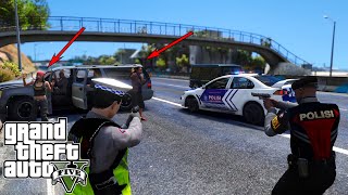 Polantas Kejar Kejaran Dengan Perampok Bersenjata Di Jalan Raya  GTA 5 Mod Polisi Indonesia [upl. by Lamp]