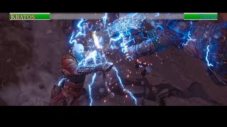 Kratos vs Thor 2nd Fightwith healthbars [upl. by Atorod26]