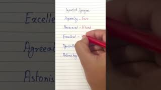 Important Synonyms  Same Meaning Words  Part3  English Grammar [upl. by Fortunio]