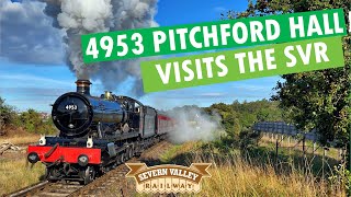 4953 Pitchford Hall visits the Severn Valley Railway for the Autumn Steam Gala 2021 [upl. by Ecinev712]