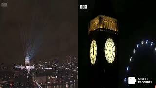 London New Year 2022 VS 2023 [upl. by Lledyr]