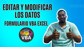 Como Editar o Modificar los datos en el Formulario VBA en Excel Cap 47 vbasepamosexcel vbaexcel [upl. by Dante318]