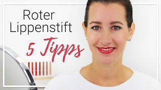 Roter Lippenstift – 5 Tipps die du beachten solltest 💄💋 [upl. by Car]