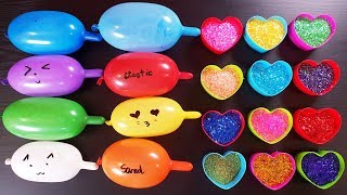 Making Slime With Funny Balloons And Extra Glitter [upl. by Eivla]