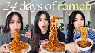 24 days of buldak spicy ramen compilation 🔥🌶 [upl. by Chapell]