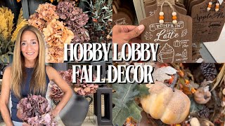 HOBBY LOBBY FALL 2024  SHOP WITH ME  NEW FALL DECOR [upl. by Anaiek]