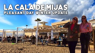 La Cala de Mijas Spain Pleasant Day Winter Update February 2023  Costa del Sol  Málaga 4K [upl. by Atenaz596]