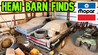 Pennsylvanias Best MOPAR Barn Finds HEMI Road Runner Superbird RT Coronet AAR Cuda [upl. by Salbu]