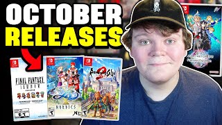 20 NEW Nintendo Switch PHYSICAL Games Releasing In October [upl. by Engud379]