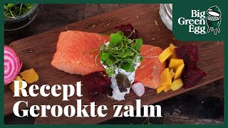 Gerookte zalm  Big Green Egg recept [upl. by Lipps]