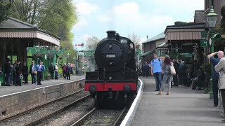 53808 performing well at the Watercress Line Spring Steam Gala [upl. by Odilo]