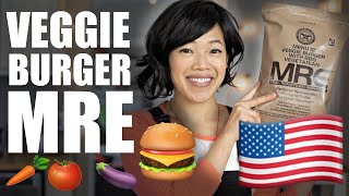 Veggie BURGER MRE  Menu 12  US MealReadytoEat Ration Taste Test [upl. by Cirtap]