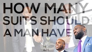 How Many Suits Should A Man Have [upl. by Anthia]