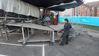 Fun Fair Build Up VideoBehind the Scenes  Waltzer amp Dodgem Pull on and Build upSneak Peak 2023 [upl. by Lesley]