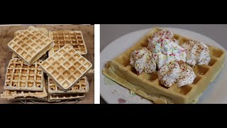 belgische Waffeln  Rezept dicke Waffeln super lecker  diehobbykoche [upl. by Eilyab]