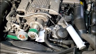 W211 E55 AMG SC oil change [upl. by Sabella]