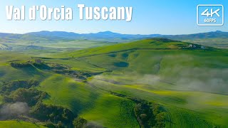 🇮🇹 Like Heaven Val dOrciaTuscany Spring  Drone  Aerial Shots  4K 60fps [upl. by Arrat]