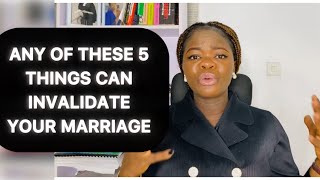 VOID MARRIAGES IN NIGERIA THIS IS WHAT THE LAW SAYS [upl. by Georgiana]