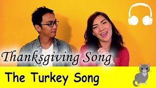 The Turkey Song Thanksgiving Song  Family Sing Along  Muffin Songs [upl. by Ramona]