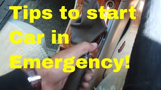 Car Battery Problem Tips for Emergency start [upl. by Ehudd737]