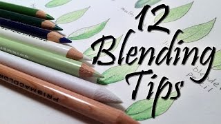 12 Blending Tips for Colored Pencils [upl. by Anaitsirk]