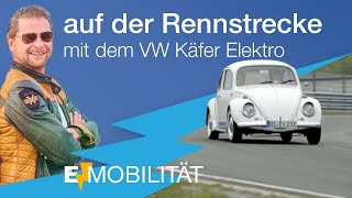 Det Müller mit dem VW ElektroKäfer auf der Rennstrecke am Bilster Berg [upl. by Glenn]