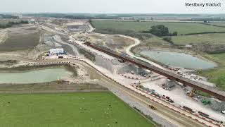 HS2 Construction Progress Newton Purcell to Turweston September 2024 [upl. by Occor]