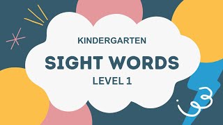 New Sight Words 1  Sight Words Kindergarten  High Frequency Words  Jump Out Words  KID HUB [upl. by Robbin940]