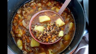 Zuppa di lenticchie farro e patate [upl. by Lane]