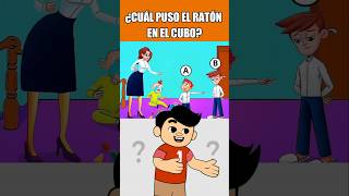 ¿CUÁL PUSO EL RATON EN EL CUBO quiz trivia [upl. by Hcirdla]