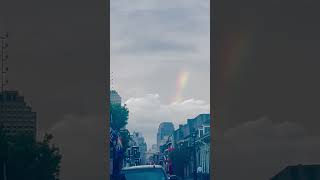 🌈 Rainbow Over Bourbon St 4 Southern Decadence lgbtq rainbow pride shorts [upl. by Alleinad]